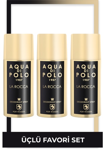 La Rocca 3'lü Parfümlü Deodorant Seti STCC004501