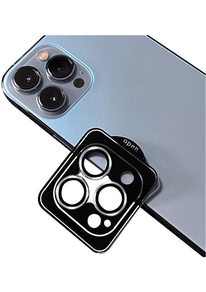 Apple iPhone 11 Pro Max Uyumlu Cl-09 ​​​​kamera Lens Koruyucu Kolay Takma Aparatlı