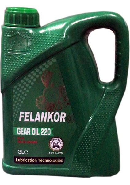 Artoil Felankor Gear Oil 220 - 3 Litre fiyatları