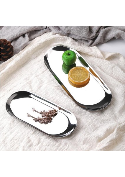 Mühür Mumu Çalışma Tepsisi Paslanmaz Çelik Oval 17,9x8,5cm Gümüş fiyatları