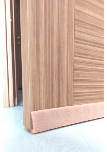 Geçmeli Kapı Altı Izolasyon Süngeri Isı Yalıtım Soğuk Hava Kesici Böcek ve Toz Önleyici 4 Adet Bej