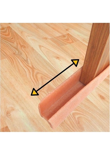 Geçmeli Kapı Altı Izolasyon Süngeri Isı Yalıtım Soğuk Hava Kesici Böcek ve Toz Önleyici 4 Adet Bej fırsatları