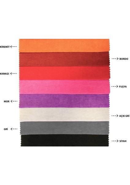 Kadife Dokulu Fon Perde Pilesiz Tek Kanat Bordo modelleri