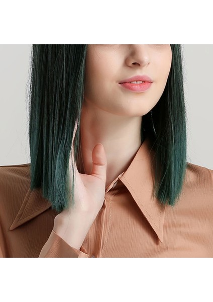 Peruk Kadın Nefis Künt Patlama Kadın Moda Cosplay Parti Sentetik Peruk 36 cm (Yurt Dışından)