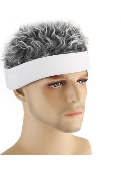 Erkekler Kadınlar Yaratıcı Peruk Kap Moda Komik Serin Pamuk Beyzbol Şapkası Doğa Sporları Golf Bere Şapka-Beyaz ve Gri-Beyaz Gri (Yurt Dışından) fiyatları