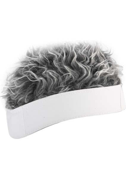 Erkekler Kadınlar Yaratıcı Peruk Kap Moda Komik Serin Pamuk Beyzbol Şapkası Doğa Sporları Golf Bere Şapka-Beyaz ve Gri-Beyaz Gri (Yurt Dışından) fırsatları