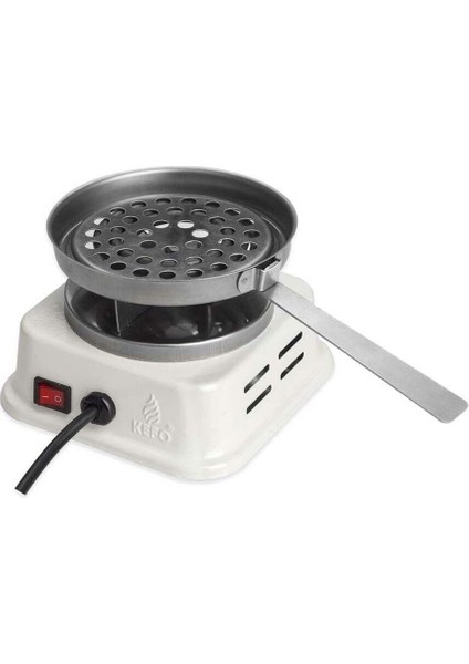 Mini Beyaz Kare Elektrikli Ocak Ev Tipi Köz Yakma Kefo Mini