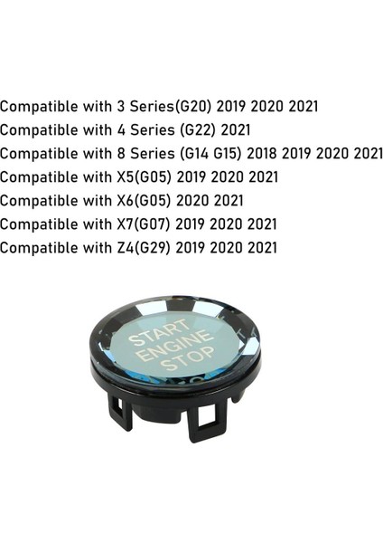 Bmw G20 G22 G29 G14 G15 G16 Serisi Kristal Start Stop Tuşu