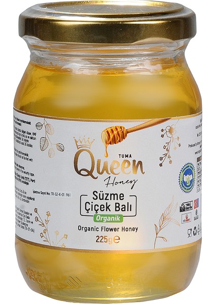 Süzme Çiçek Balı 225 gr Cam Kavanoz
