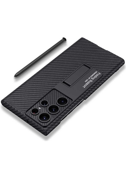 S23 Ultra Kılıf Katlanır Standlı Kamera Korumalı Karbon Fiber Tasarım modelleri