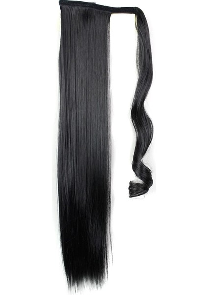 At Kuyruğu Saç Uzatma Kuyruk Postiş Uzun Düz Sentetik Wo's Hair 1b# (Yurt Dışından) fırsatları