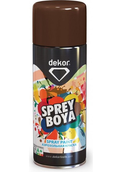 Dekor Akrilik Efektli Sprey Boya Kahve 400 Ml Ral 8016