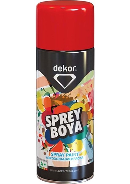 Dekor Akrilik Efektli Sprey Boya Makine Kırmızı 400 Ml fiyatları