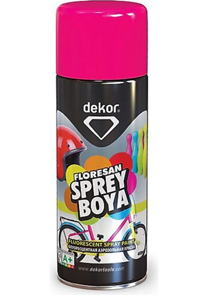 Dekor Akrilik Efektli Sprey Boya Florosan Koyu Kırmızı 400 Ml fırsatları