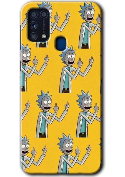 Samsung Galaxy M31 Kılıf Baskılı Kapak - Rick Felsefesi +Tam Kaplayan Mat Seramik