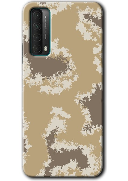 Huawei P Smart 2021 Kılıf Baskılı Kapak - Kamuflaj 33 +Tam Kaplayan Mat Seramik