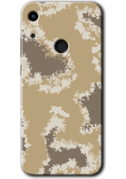 Huawei Y6S Kılıf Baskılı Kapak - Kamuflaj 33 +Tam Kaplayan Mat Seramik