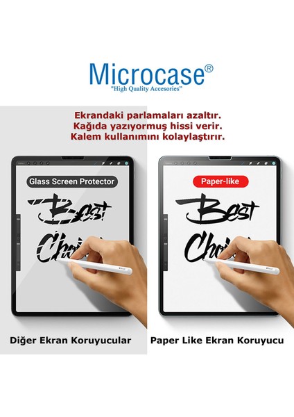 iPad Pro 11 2022 Paper Like Pencil Destekli Kağıt Hissi Veren Mat Ekran Koruyucu AL3289