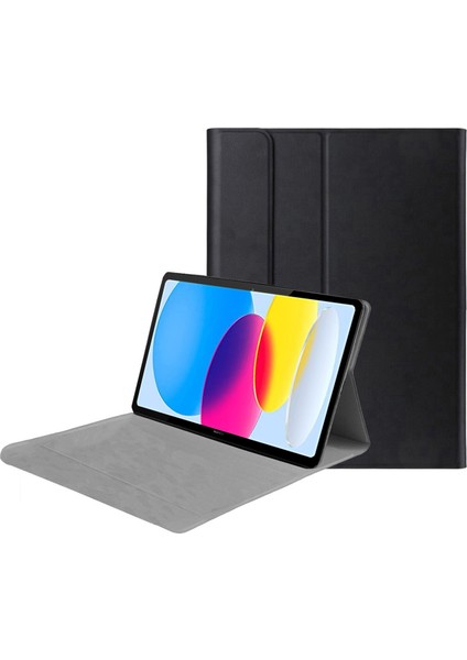 iPad 10.9 2022 (10.nesil) Sleeve Serisi Mıknatıs Kapak Standlı Kılıf - Siyah AL3319