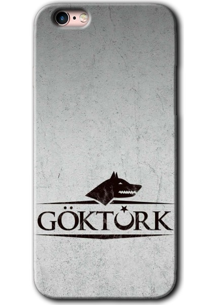 iPhone 6s Kılıf Baskılı Kapak - Göktürk +Tam Kaplayan Mat Seramik