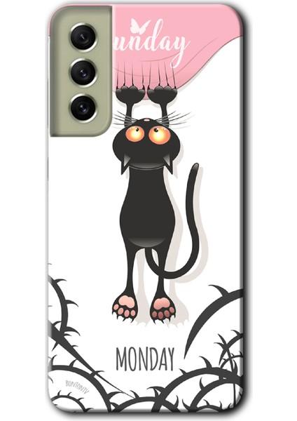 Samsung Galaxy S21 Fe Kılıf Baskılı Kapak - Dark Sunday +Tam Kaplayan Mat Seramik