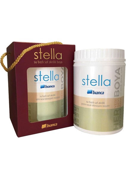 Stella- Su Bazlı Saf Akrilik Boya - Navy 1lt