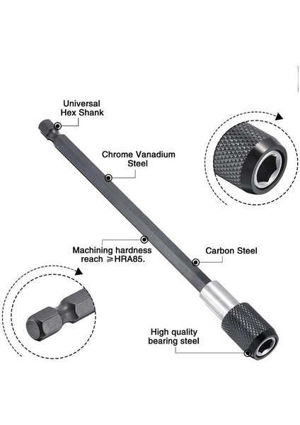 6 10 15 cm 3 Lü Bits Uzatma Adaptörü 712078