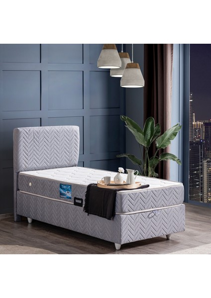 Kristal İkili Set Tek Kişilik Baza Başlık Seti