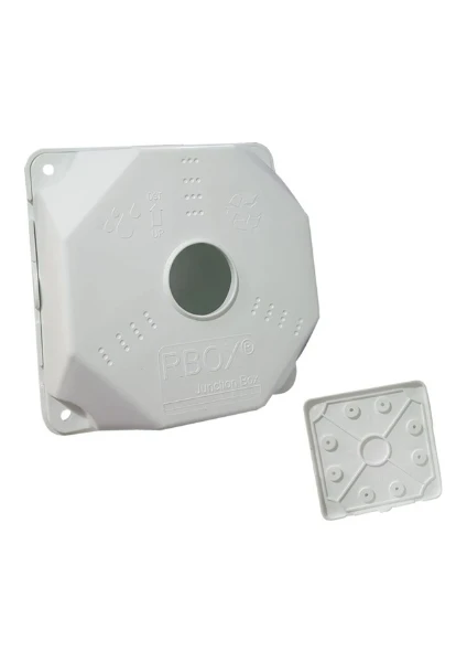 Wx8 Yeni Beyaz Junction Outdoor Box + Taban Dahil- 10 Adet