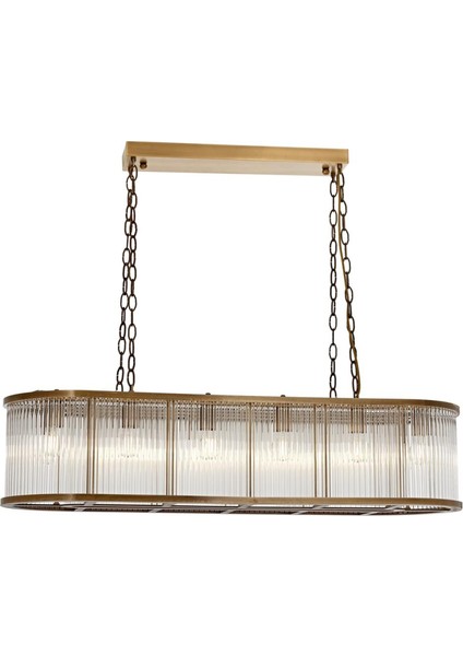 Avonnı AV-60355-E120X40 Eskitme Kaplama Modern Avize E27 Metal Cam 120X40CM