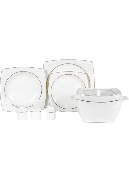 Bone Collection 60 Parça Kare Yemek Takımı