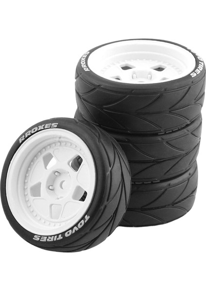 Rc Araba Jantlar Lastikler Wltoys Için Tekerlekler 124018 124019 144001 Yedek Parçalar Beyaz (Yurt Dışından) fırsatları