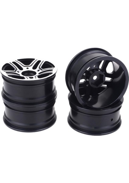 4pcs 1.9 "alüminyum Alaşım Tekerleği Jant Hub Hpı D90 Siyah Için 1/10 Rc Prwler (Yurt Dışından)