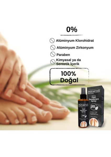 Ayak Deodorant Sprey & Topuk Taşı (Ponza Taşı) Ayak Bakım Seti