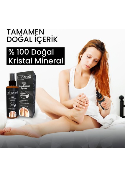 Ayak Deodorant Sprey & Topuk Taşı (Ponza Taşı) Ayak Bakım Seti