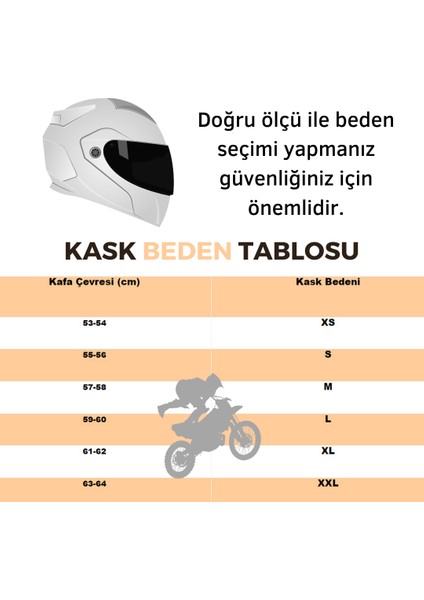 FR-913 Kapalı Motosiklet Kaskı Affaır