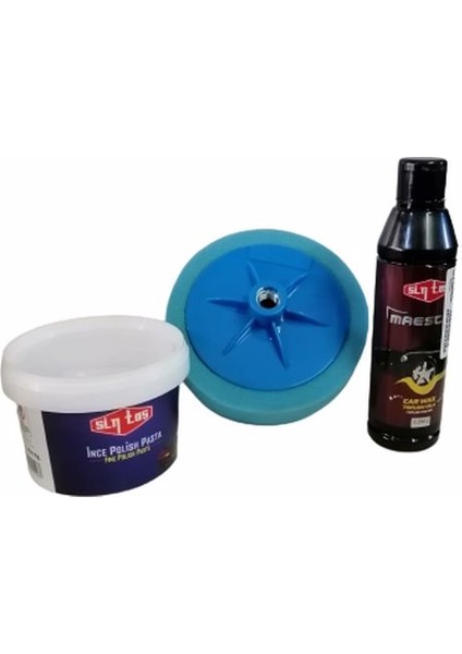 Ince Polısh Pasta Cila 450 gr & Maestro Teflon Oto Cila 0.250 Lt &polisaj Sünger 3 Lü Set modelleri