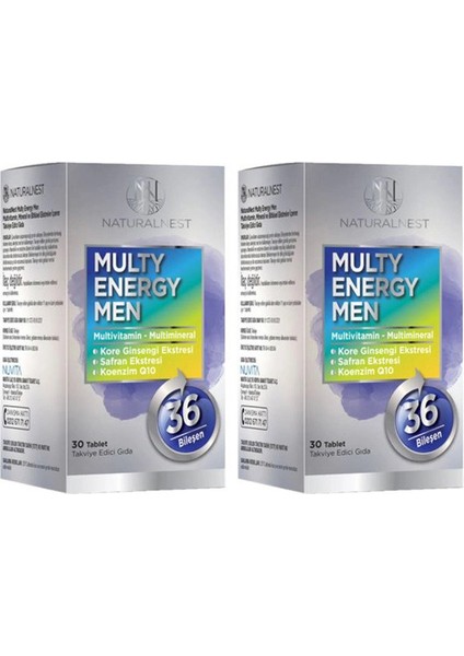 Multy Energy Men 2 x 30 Tablet