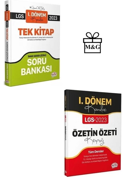 Editör Yayınları 2023 8. Sınıf LGS Tüm Dersler 1. Dönem Tek Kitap Soru Bankası ve Özetin Özeti