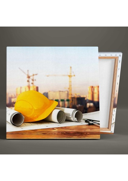 Şehir Planlaması Yapı Denetim Inşaat Mühendisliği Building City Kanvas Tablo
