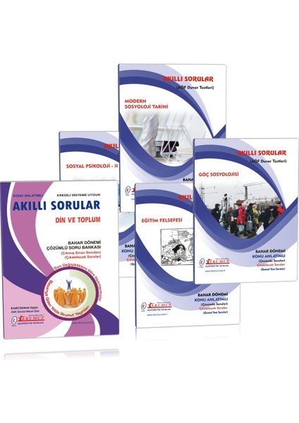 AÖF Sosyoloji Bölümü 2. Sınıf 4. Yarıyıl Bahar Dönemi Tam Set 2023 İlkumut Yayınları
