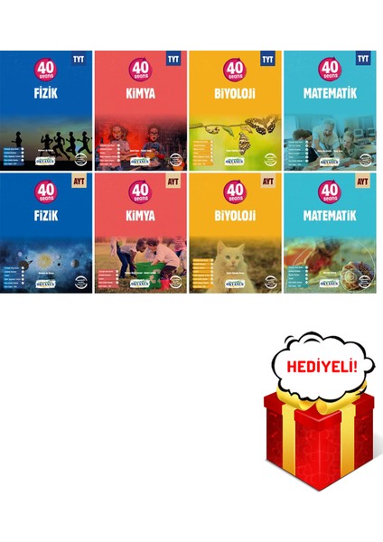 TYT AYT 40 Seansta Fizik Kimya Biyoloji Matematik Seti