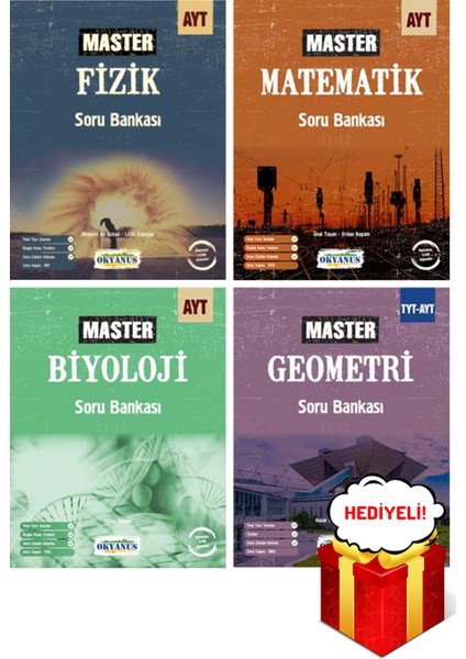 AYT Fizik Biyoloji Matematik Geometri Master Soru Bankası Seti