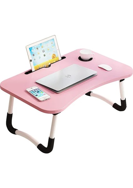 Laptop Sehpası Ders Çalışma Masası Çocuk Çalışma Yatak Sehpası Ders Masası Pembe