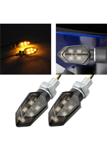2 Adet Motosiklet Göstergesi Işıkları 12V Amber Lamba Motosiklet Için Uygun (Yurt Dışından) modelleri