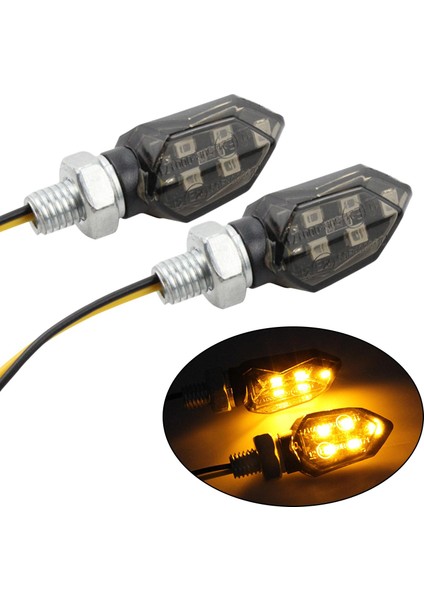 2 Adet Motosiklet Göstergesi Işıkları 12V Amber Lamba Motosiklet Için Uygun (Yurt Dışından) fırsatları