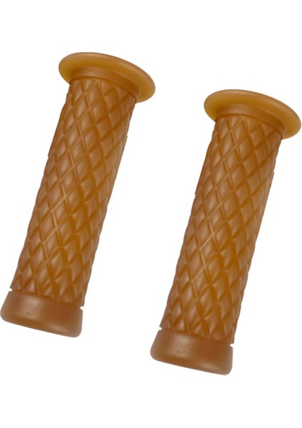 22MM 7/8 "kauçuk Motosiklet Motosiklet Gaz Kelebeği Gidonları El Tutamakları - Kahve (Yurt Dışından)