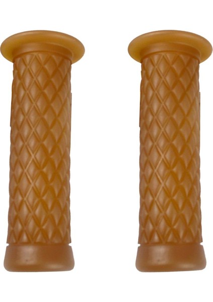 22MM 7/8 "kauçuk Motosiklet Motosiklet Gaz Kelebeği Gidonları El Tutamakları - Kahve (Yurt Dışından)