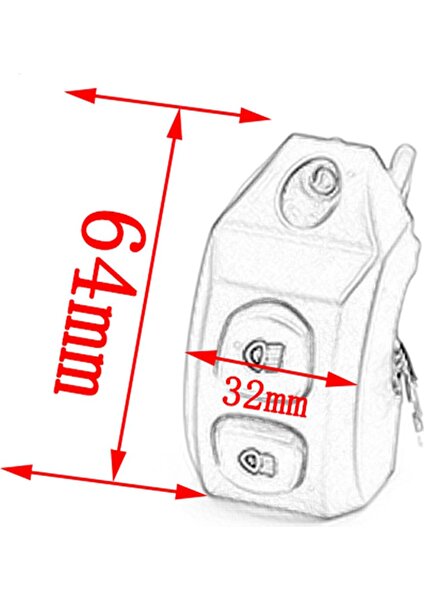 Siyah Için Motosiklet Sapı Sis Lambası Anahtarı Kontrolü (Yurt Dışından)