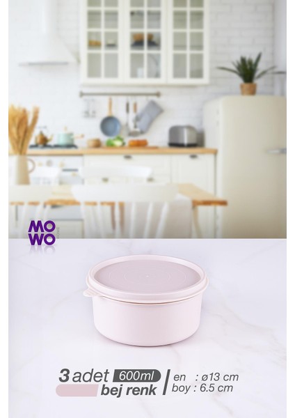 Bony 9'lu Mutfak ve Buzdolabı Kahvaltılık, Erzak Saklama Kabı Bej Renk fırsatları